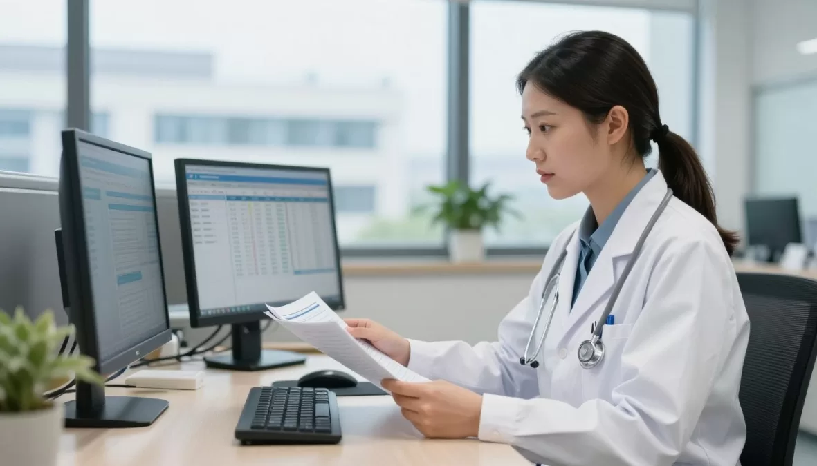 Healthcare administrator reviewing hospital operations for most in-demand bachelor's degrees 2026