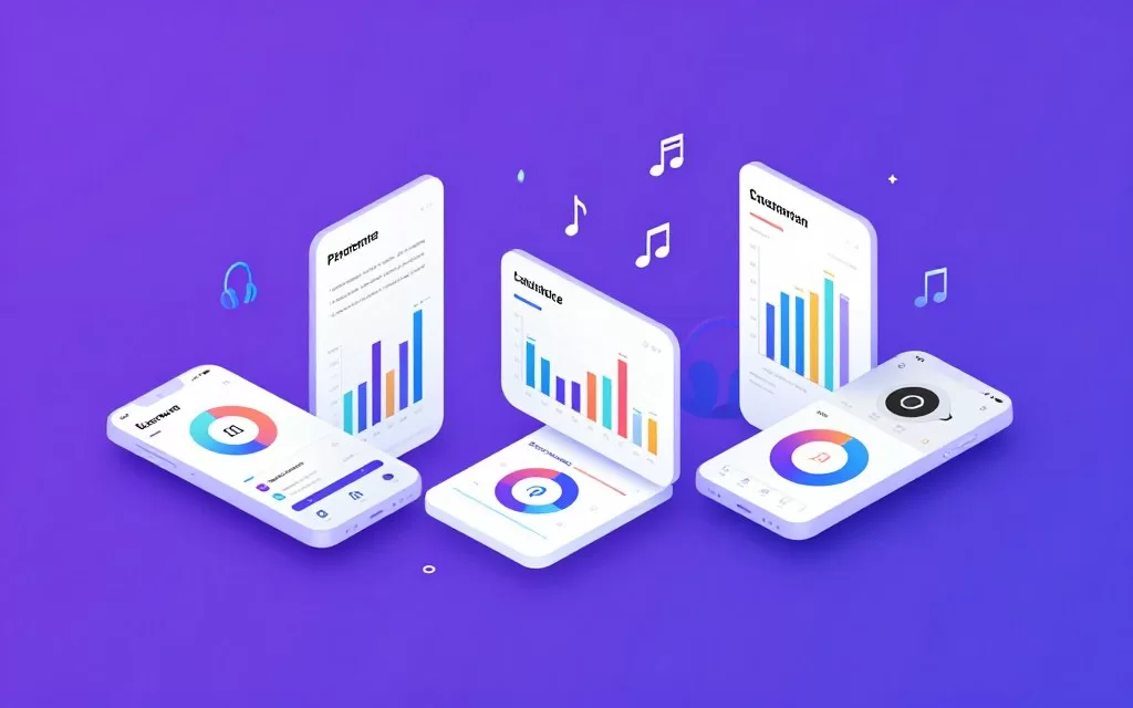 Indian music charts and streaming statistics visualization