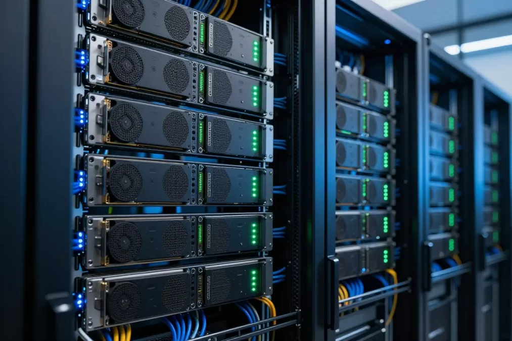 NVIDIA AI data center visualization