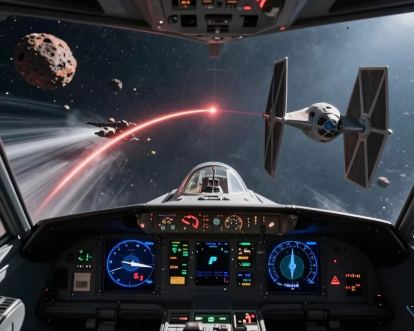 Star Wars Zero Company piloting sequence in starfighter