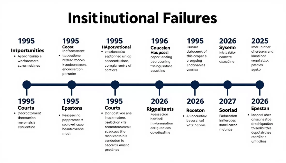 Timeline of institutional failures in the Epstein case