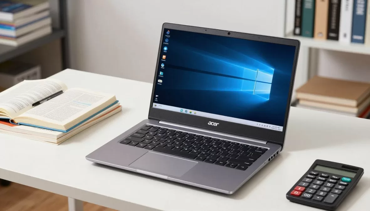 Acer Swift Go 14 laptop showing affordable design