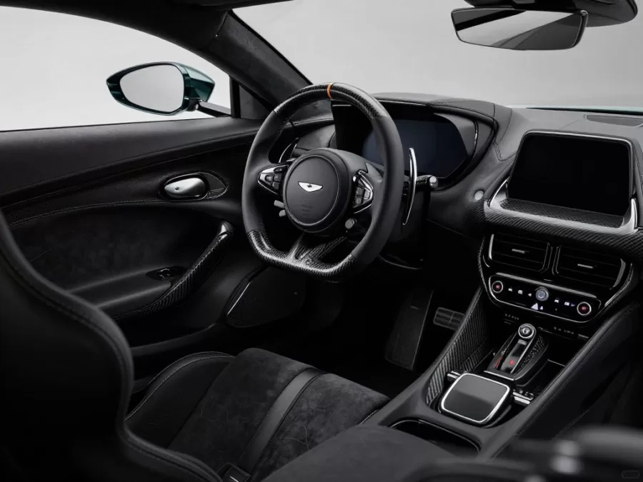 Aston Martin Valkyrie minimalist racing interior