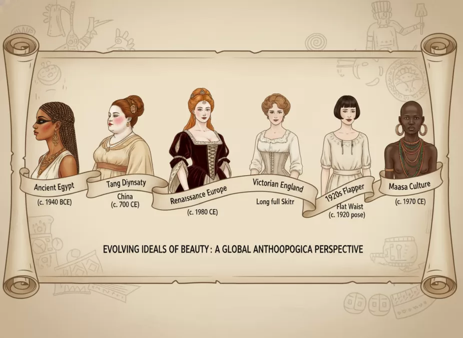 Beauty standards through history across cultures