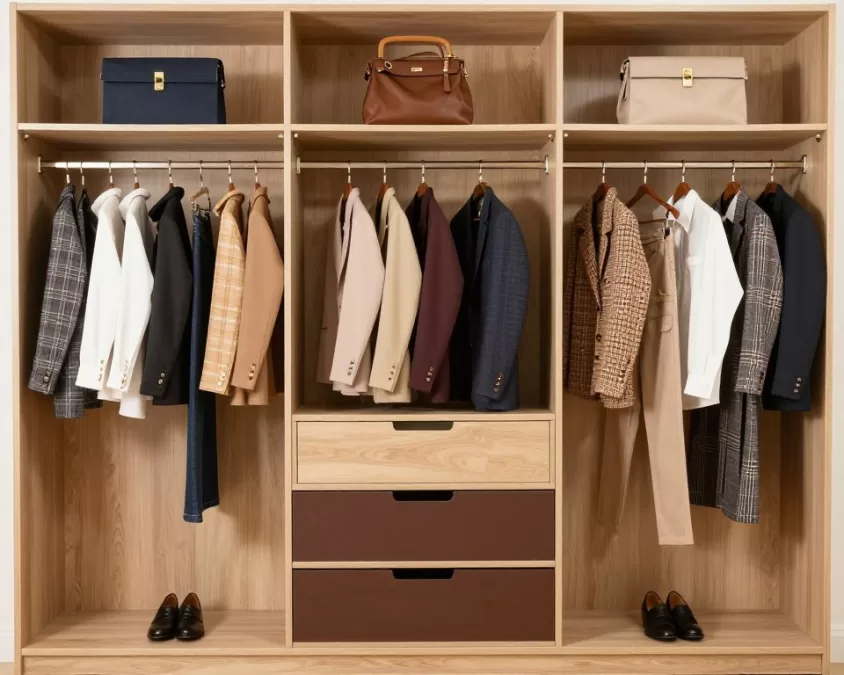 Cohesive wardrobe showing how different pieces work together