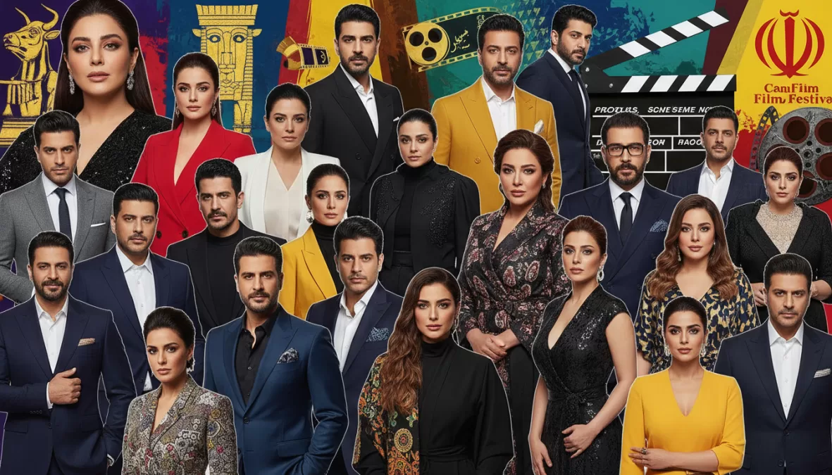 Collage of popular Iranian celebrities in 2026