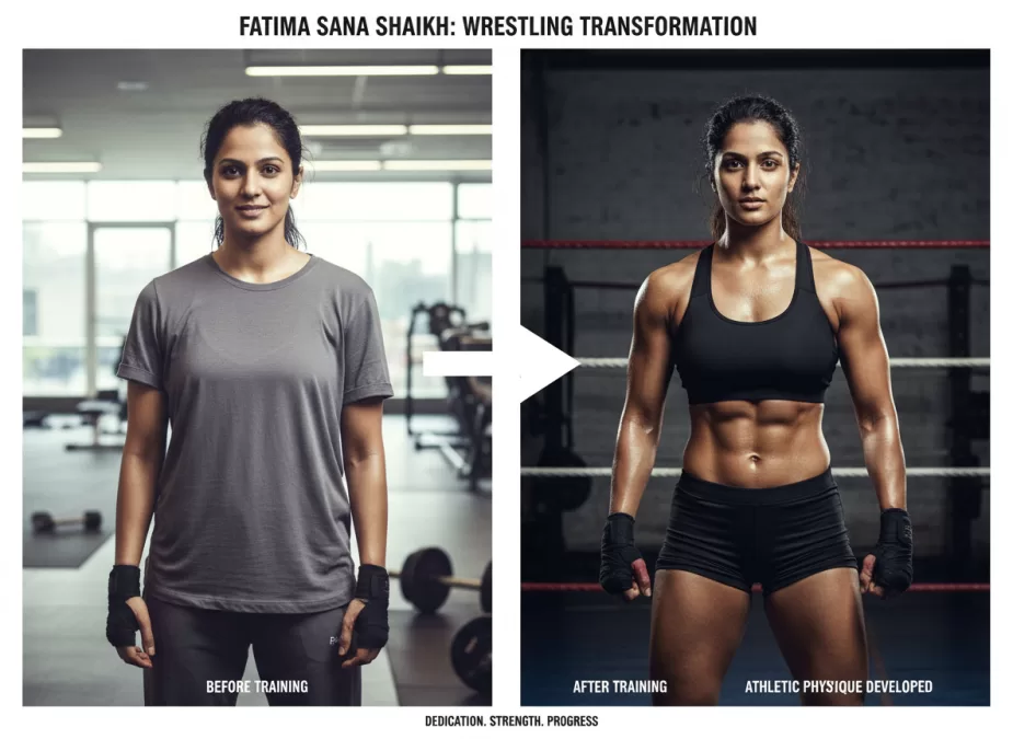 Fatima Sana Shaikh transformation for wrestling role