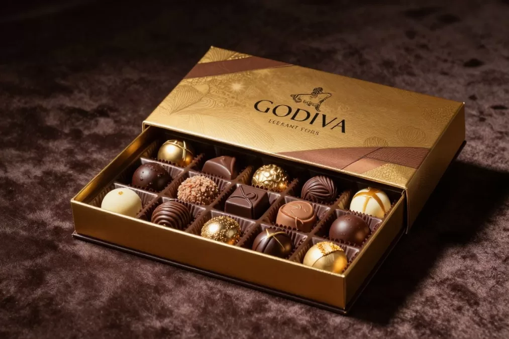 Godiva luxury chocolate box and truffles
