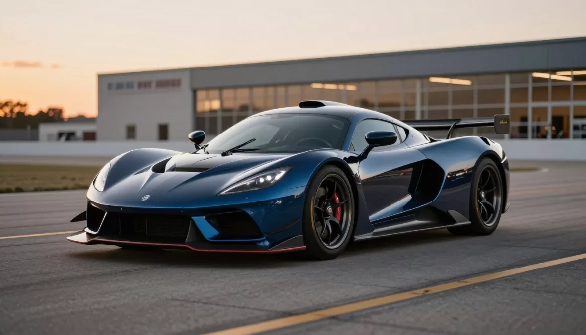 Hennessey Venom F5 hypercar showing aggressive styling