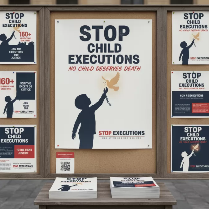 Human rights activism and campaign materials