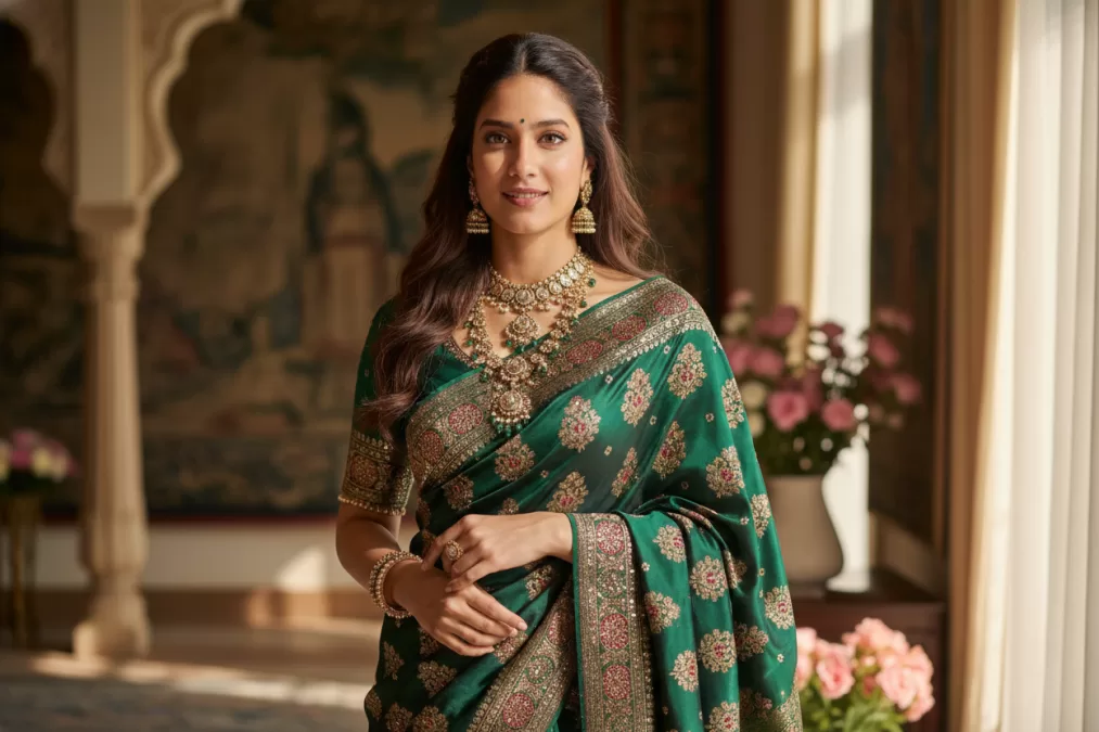 Janhvi Kapoor in traditional Indian attire at cultural event