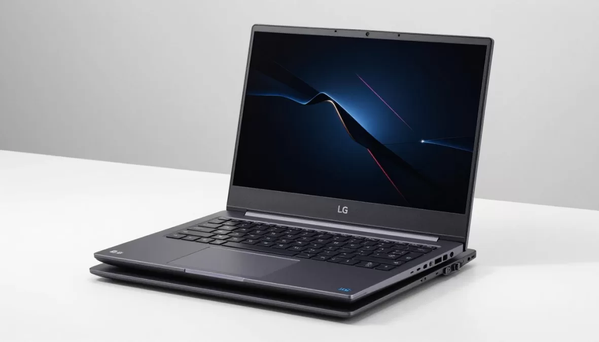 LG Gram 16 laptop showing large display in lightweight design