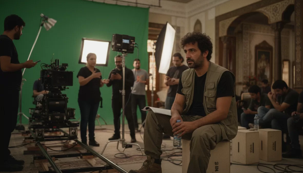 Navid Mohammadzadeh on film set