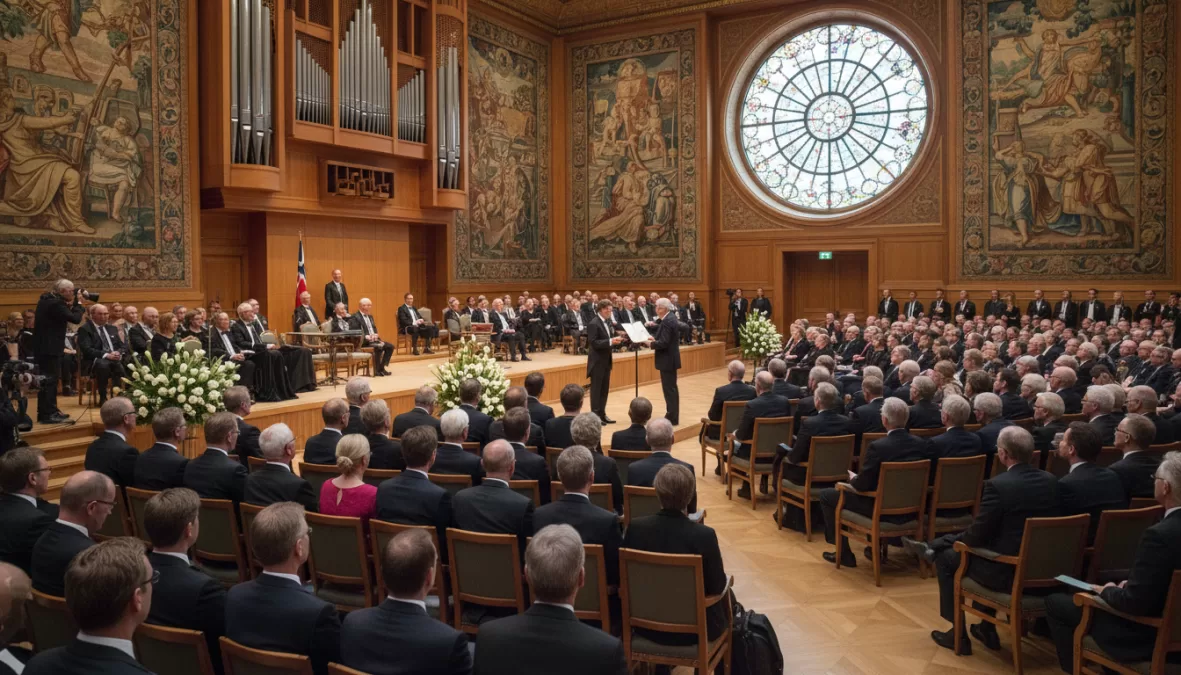 Nobel Peace Prize ceremony and award presentation