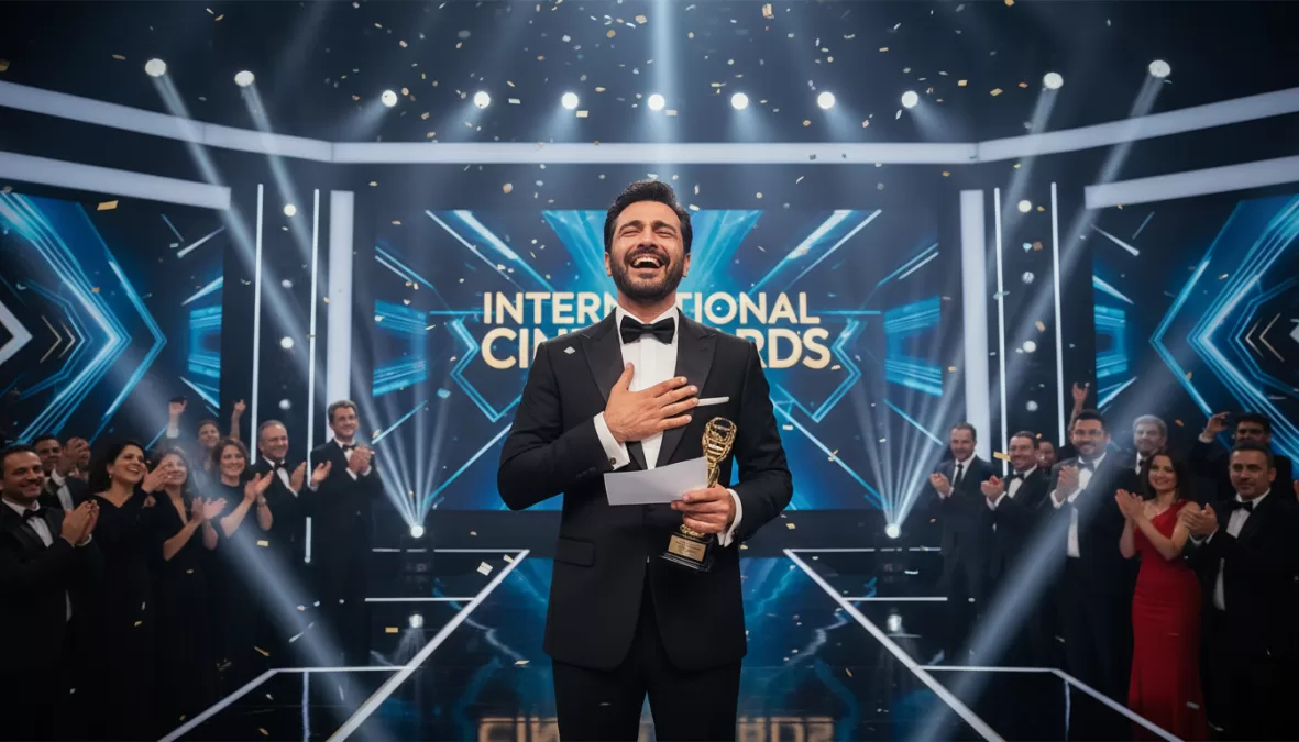 Payman Maadi award ceremony moment