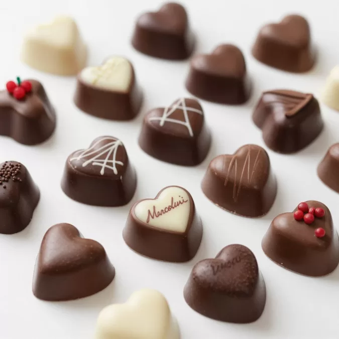 Pierre Marcolini heart-shaped pralines