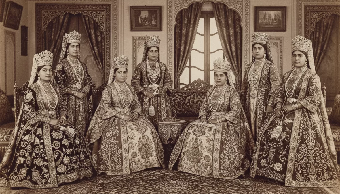 Qajar dynasty women beauty standards and fashion