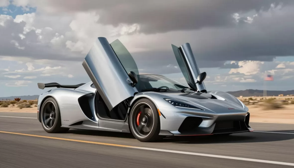 SSC Tuatara hypercar with distinctive aerodynamic design
