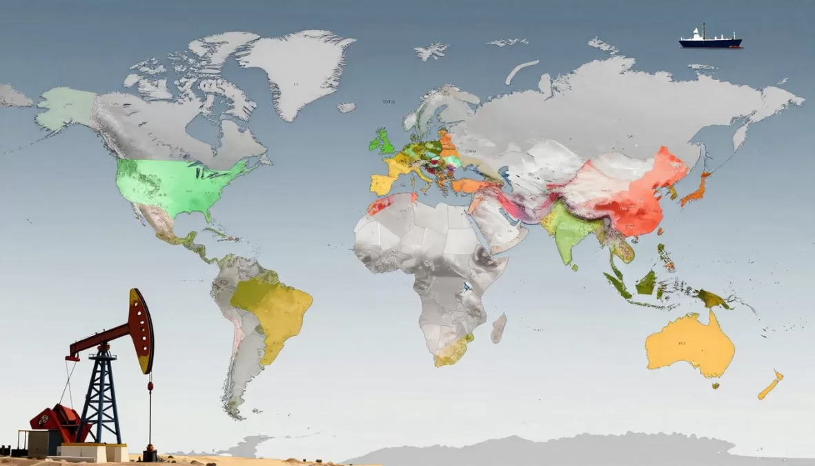 Top 10 oil exporting countries 2026 world map showing major petroleum exporters