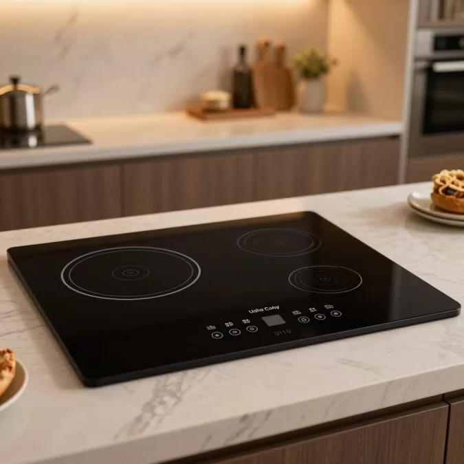 Usha Cook Joy 3616 induction cooktop with user-friendly interface and multiple preset options