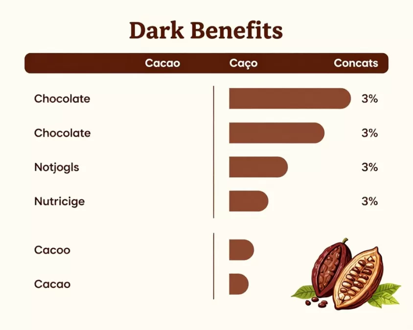 cacao content comparison chart