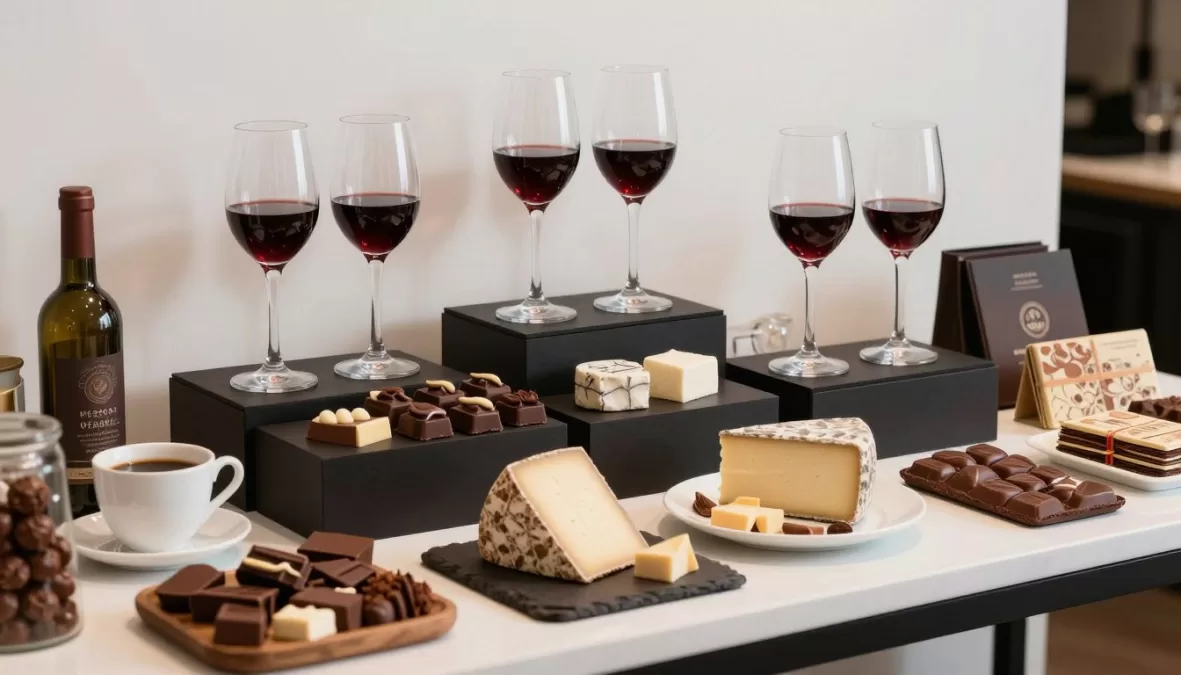 chocolate pairing with wine cheese and coffee