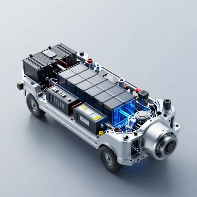 electric motor and battery pack configuration