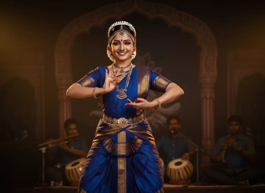 renowned Indian actress and dancer in classical dance form