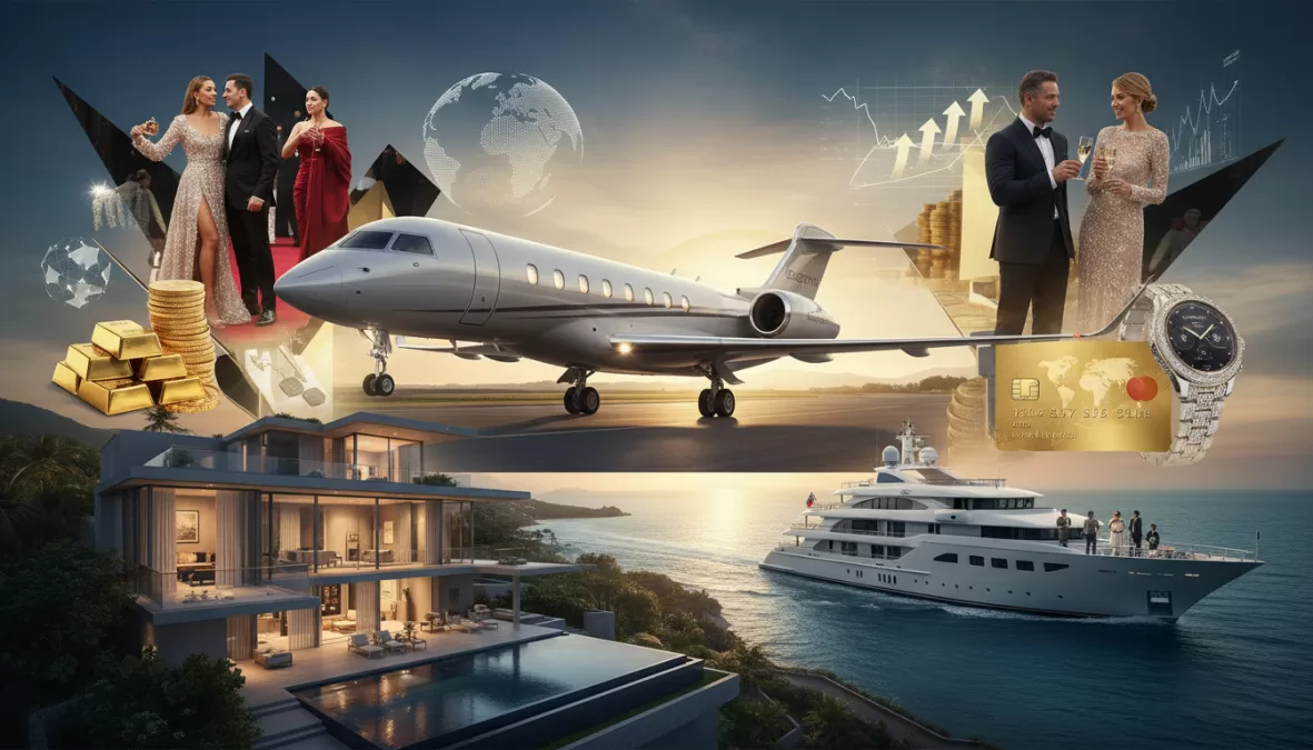 top 10 richest celebrities in the world 2026 luxury lifestyle collage