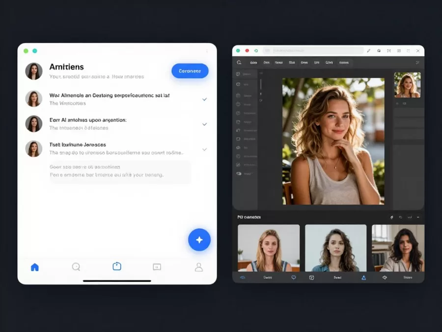 visualization of AI features in action on student laptop
