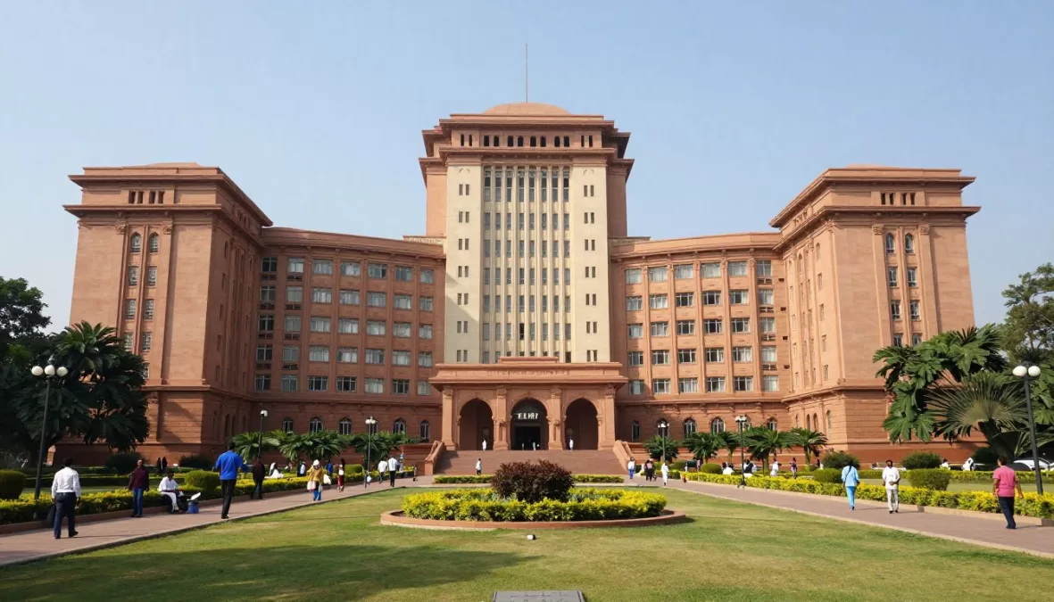 AIIMS Delhi main building and entrance