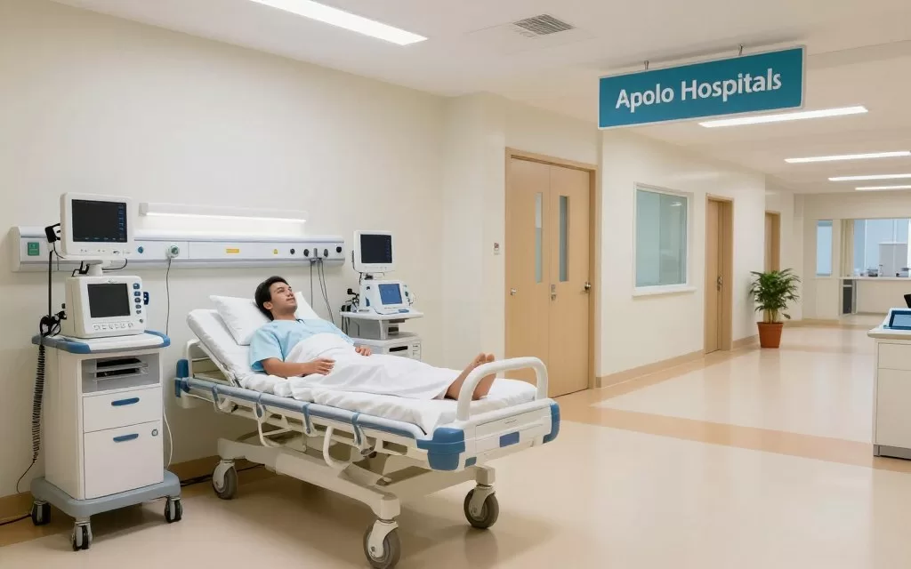 Apollo Hospital patient care ward