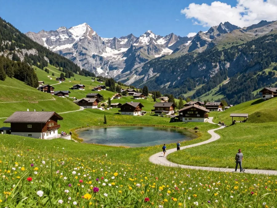 Austrian Alps showing natural beauty and outdoor recreation in safe country