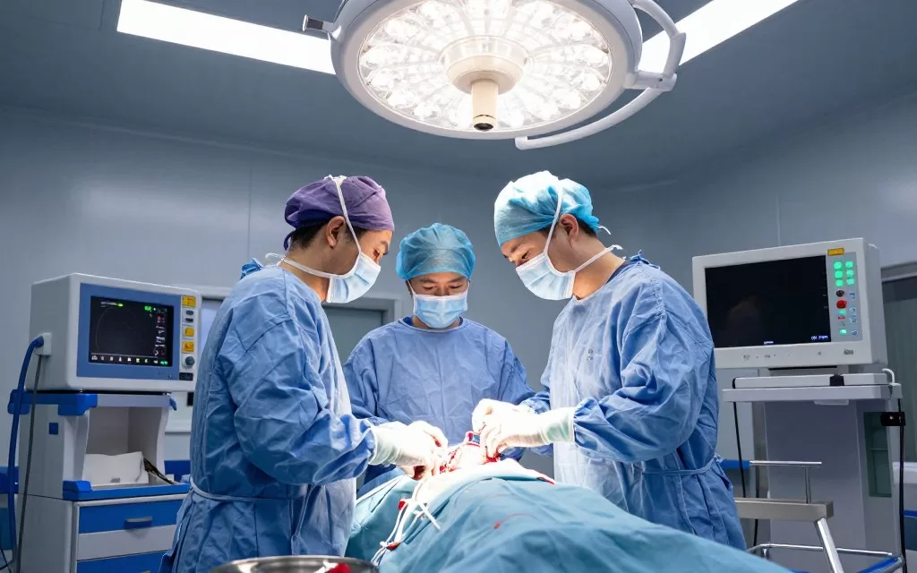 Cardiac surgery in progress