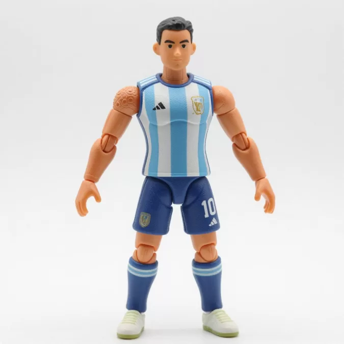 Close-up of World Cup 2026 Ballers figure showing articulation points