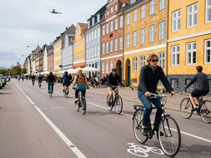 Copenhagen Denmark safe bicycle city