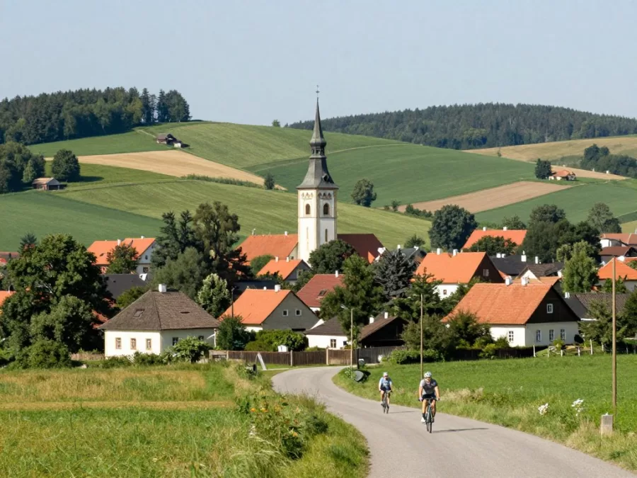 Czech countryside showing rural safety and traditional architecture