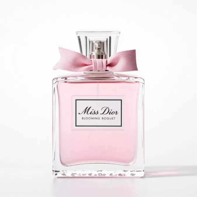 Dior Miss Dior Blooming Bouquet perfume bottle pink ribbon