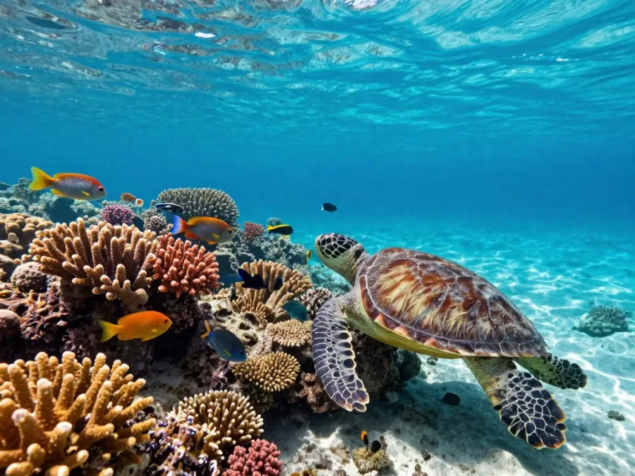 Grace Bay snorkeling coral reefs tropical fish