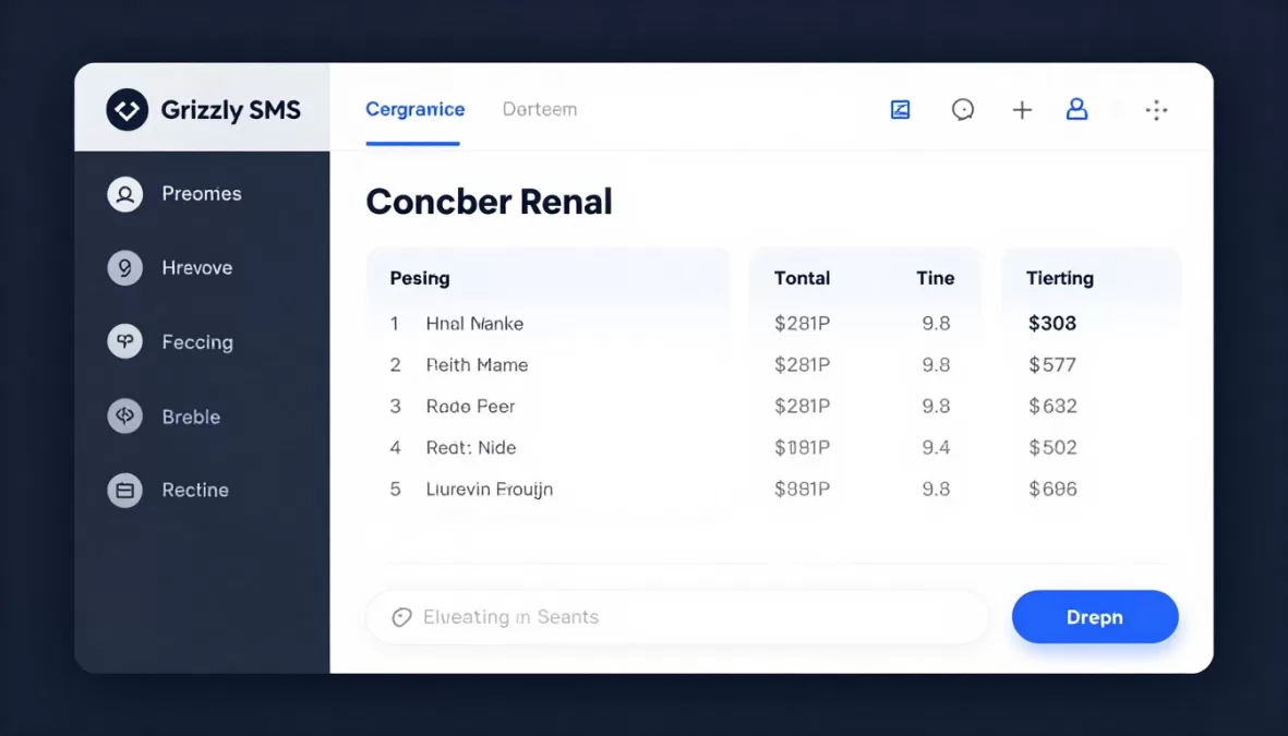 Grizzly SMS rental dashboard