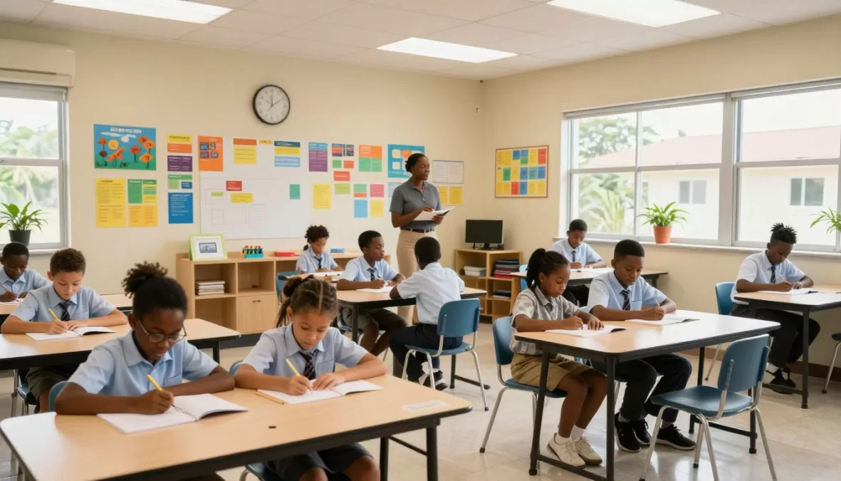 Hillel Academy students engaged in classroom learning activities