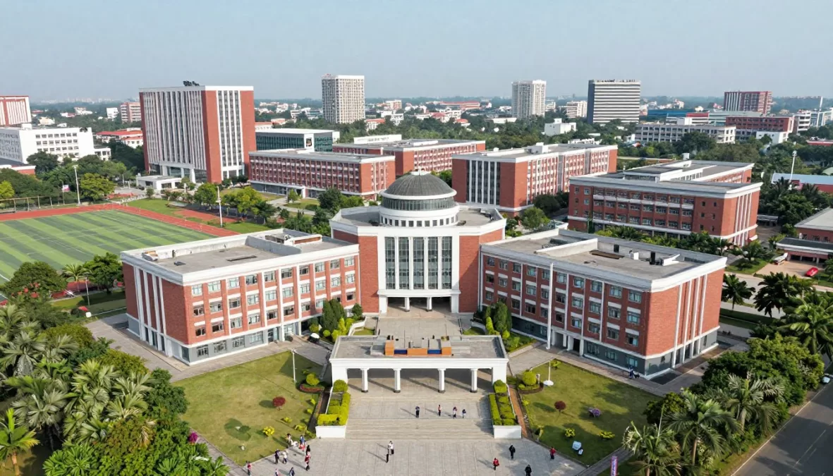 Indian Institute of Technology campus aerial view