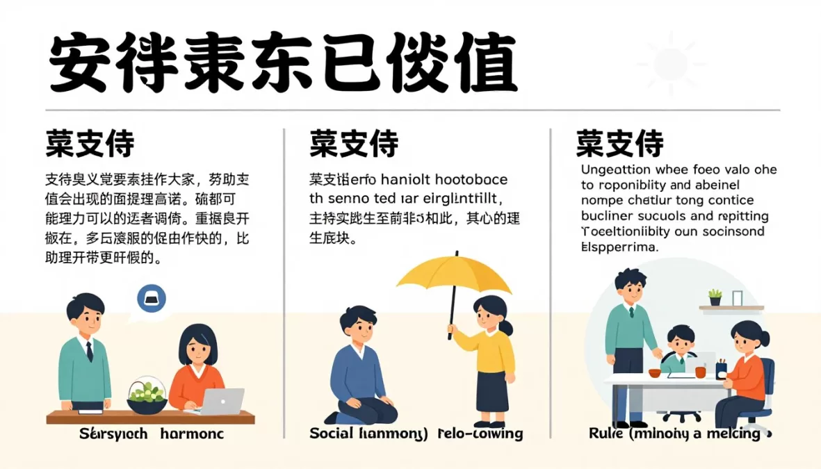 Japanese cultural values safety infographic