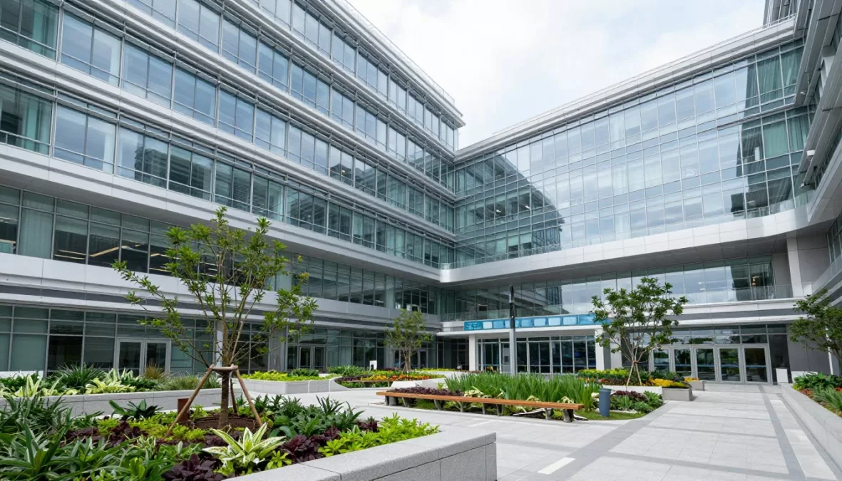 Johns Hopkins Hospital modern patient care wing