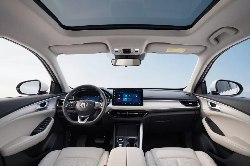 MG ZS EV feature-rich interior