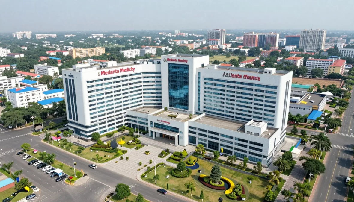 Medanta Medicity campus aerial view