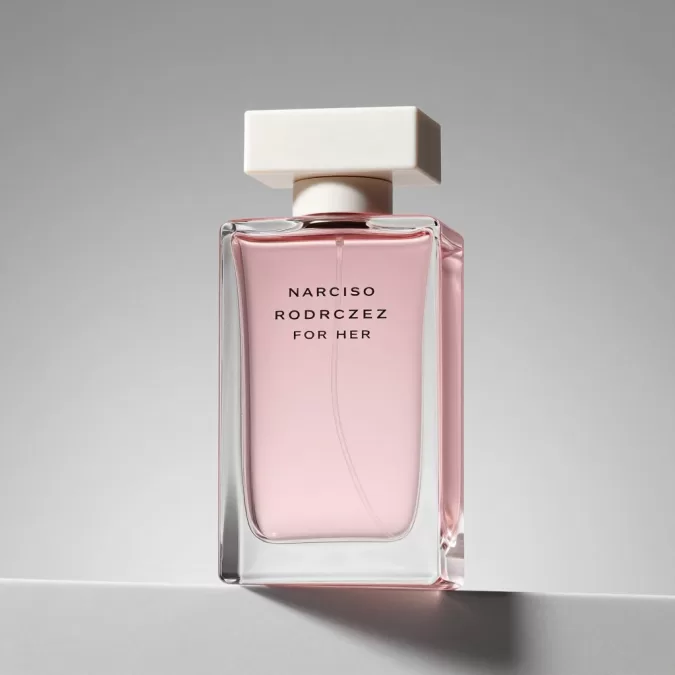 Narciso Rodriguez For Her perfume minimalist bottle design