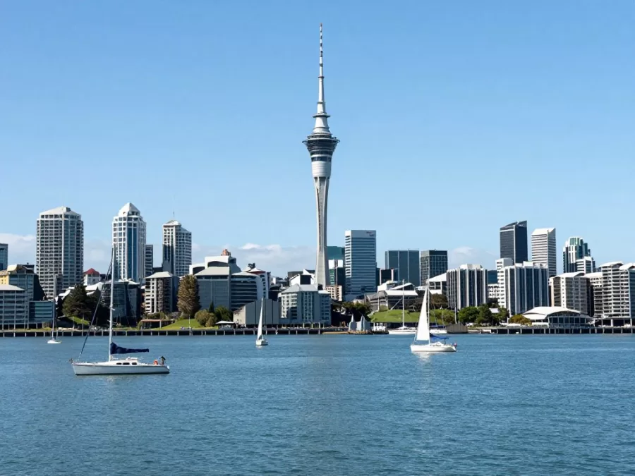 New Zealand Auckland safe harbor cityscape