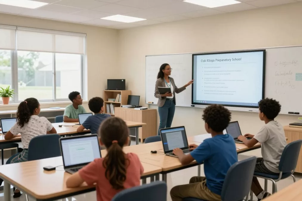 Oak Ridge Prep modern classroom with technology integration