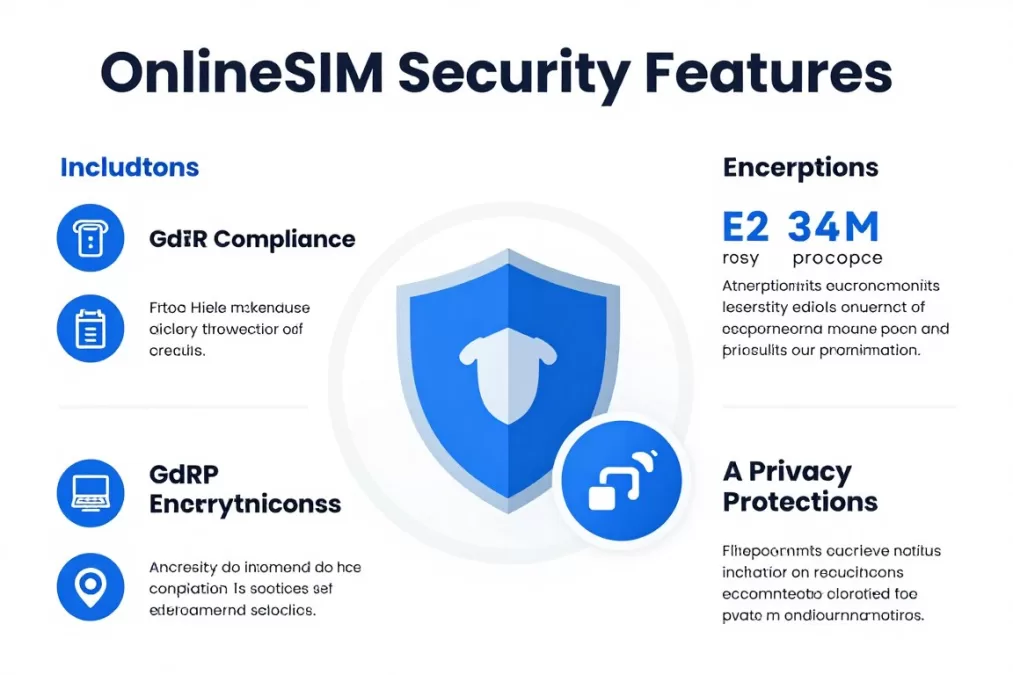 OnlineSIM security and privacy features